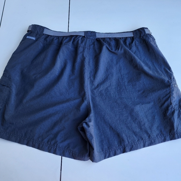 Columbia Belted Active Outdoor Trail Hiking Camping Shorts Charcoal Gray Mens 3X - Picture 9 of 10
